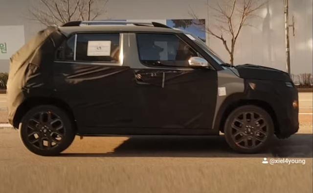 Hyundai's new micro SUV, codename AX1, has spotted testing again in South Korea and this time around we get a much closer look at the profile of the car, which very much reminds us of the Maruti Suzuki Ignis.
