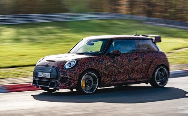 The electric MINI Cooper has a 177-kilometre range which will buckle at the Nurburgring if run a high speed considering the maximum energy draw of 32kWh.