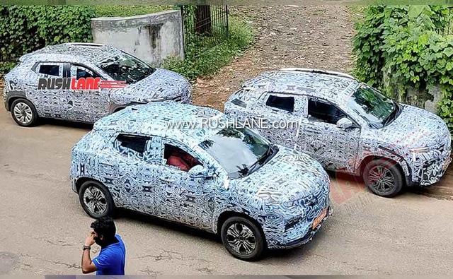 Renault Kiger Spotted Test Again; Could Get A Sunroof