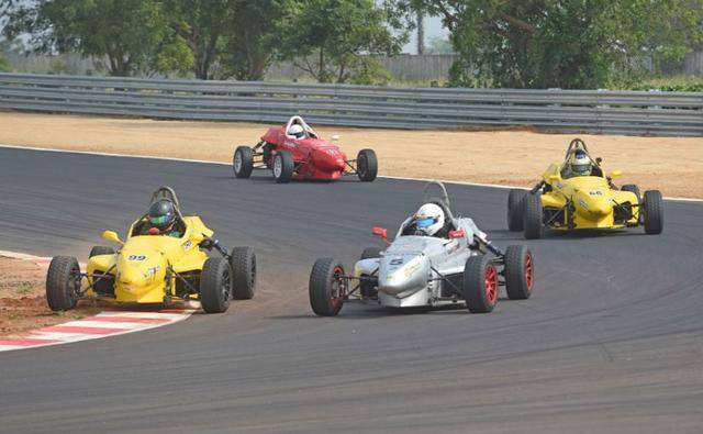 Ashwin Datta won two out of three races in the Formula LGB4 class on Sunday, while Amir Sayed won both races of the day in the JK Tyre Novice Cup, taking his total count of wins to six over the weekend.