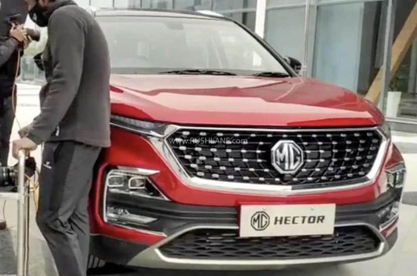 2021 MG Hector Facelift Spotted During TVC Shoot
