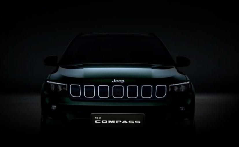 2021 Jeep Compass Facelift Officially Teased Ahead Of India Debut