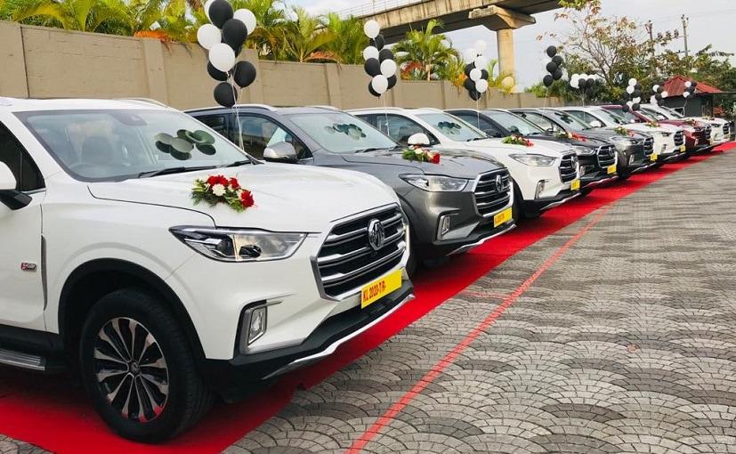 MG Motor India Delivers Seven Gloster SUVs In A Single Day In Cochin