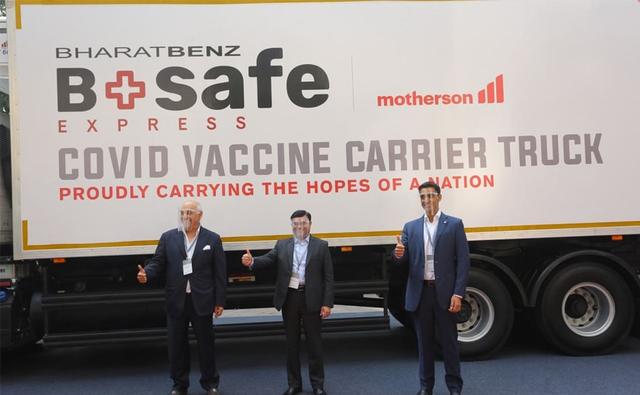 Daimler India owned Bharat-Benz and Motherson Group have collaborated to provide logistics for these vaccines, ensuring a safe setting where they are not ruined.