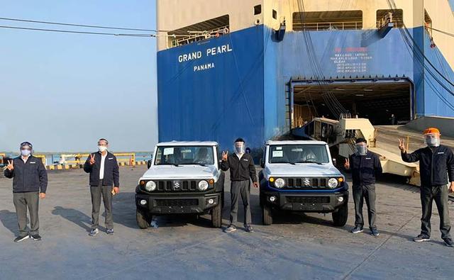 The first shipment comprising 184 units of the made-in-India Suzuki Jimny was shipped to Latin America, while the automaker will export the off-roader to markets in Africa and the Middle East in the future.