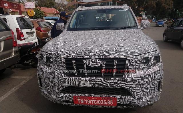 A production-ready test mule of the next-generation Mahindra Scorpio draped in camouflage has been spotted for the first time.