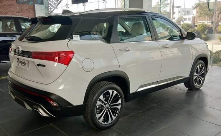 2021 MG Hector Facelift Reaches Dealership Ahead Of Launch