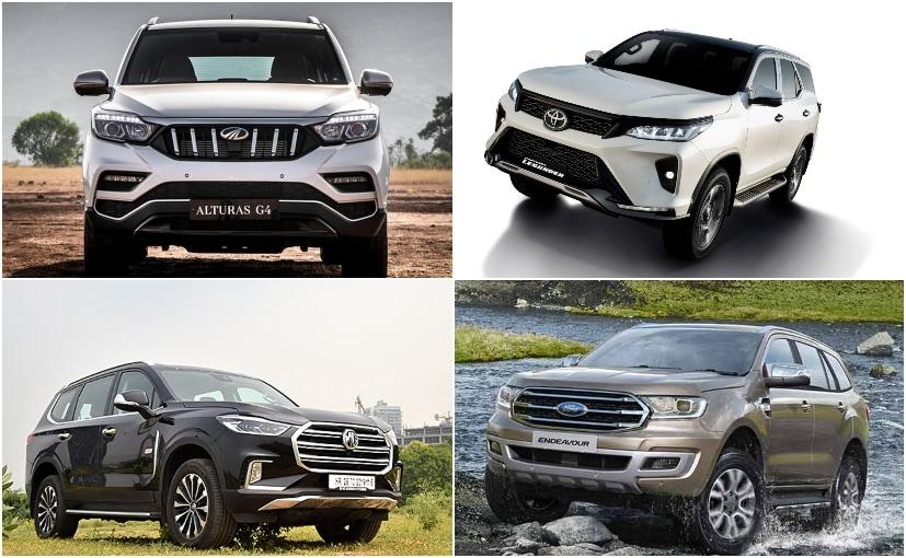 2021 Toyota Fortuner Facelift vs MG Gloster vs Ford Endeavour vs Mahindra Alturas G4: Price Comparison