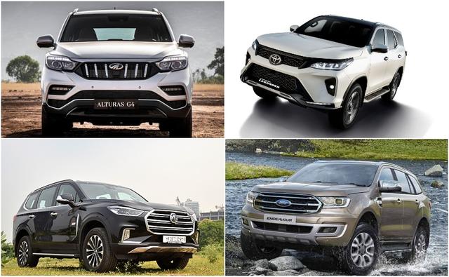 2021 Toyota Fortuner Facelift vs MG Gloster vs Ford Endeavour vs Mahindra Alturas G4: Price Comparis
