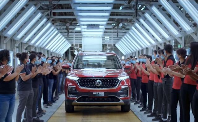 Morris Garages India Rolls Out The 50,000th MG Hector With An All-Women Crew