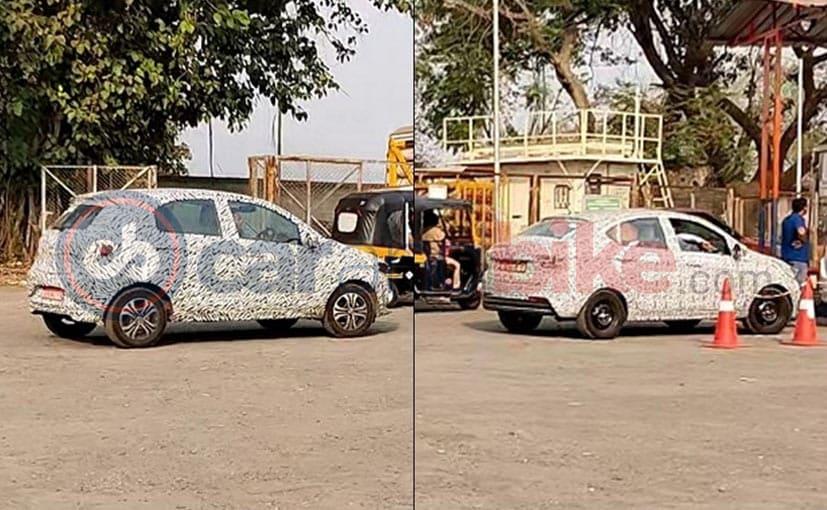 Exclusive: Tata Tiago, Tigor CNG Variants Spotted Testing