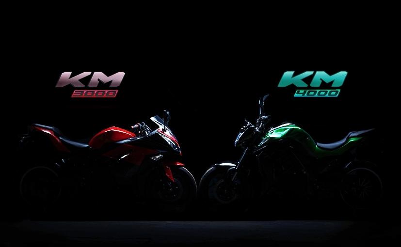 The KM 3000 will be a full faired electric sportbike, while the KM 4000 will be a naked street bike