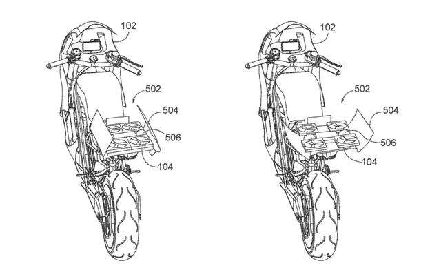 Honda Files Patents For Bike-Mounted Drone