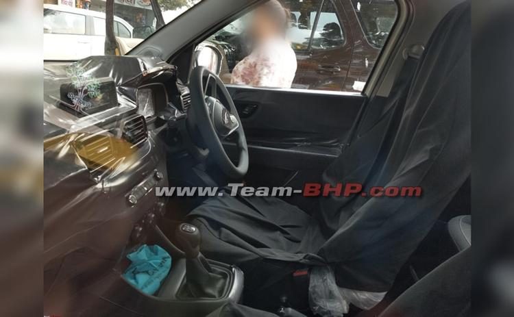 Upcoming Tata HBX Micro SUV's Cabin Spied Again