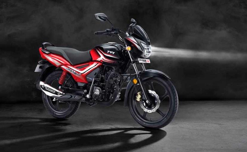 The 2021 Star City Plus gets what TVS calls 'Roto Petal Disc Brakes' and is available in a black and red dual tone colour scheme.