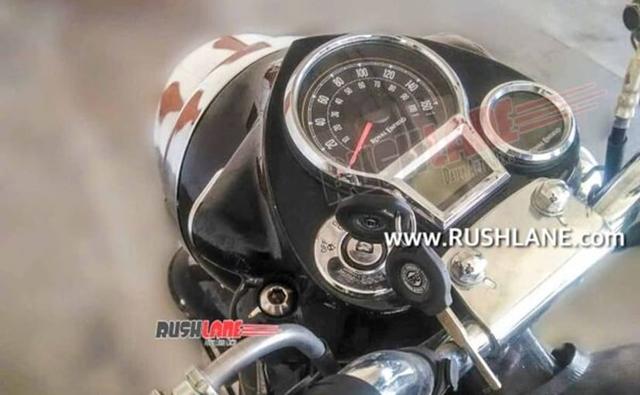 New spy photos of the upcoming 2021 Royal Enfield Classic 350 have surfaced online and this time around we get to see the bike's new instrument cluster, which comes with the company's new Tripper navigation unit.