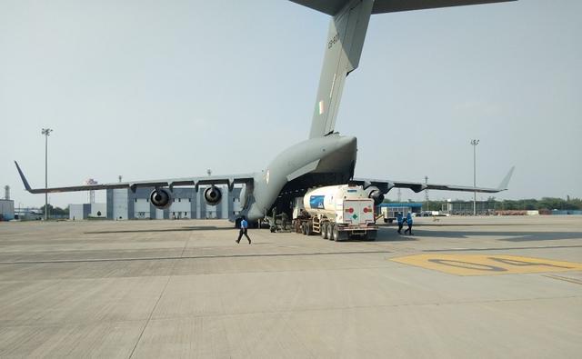 The Indian Air Force with support from Ashok Leyland trucks recently completed multiple airlifting tasks of cryogenic oxygen containers to speed up the distribution of medical oxygen.