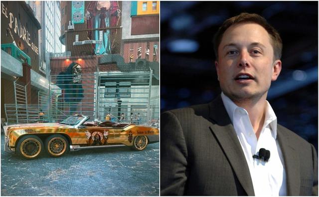 The new six-wheeler convertible is Elon Musk's new car, according to the Tesla boss' latest tweet, but Cyberpunk 2077 fans will exactly know where they've seen the car before.