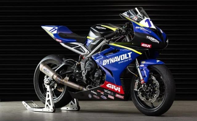 The new Dynavolt Triumph Street Triple 765 RS Supersport Challenger will compete in this season's Quattro Group British Supersport series.