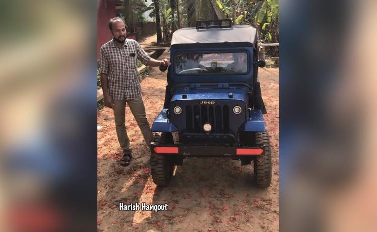 A Kerala man named Shakir, from Areekode in Malappuram district has recently become famous on the internet for building a working, miniature version of an old-school Jeep off-road SUV.