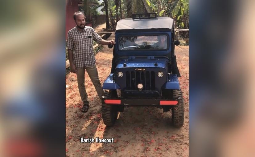 Kerala Man Builds A Fully Functional Miniature Jeep For His Son