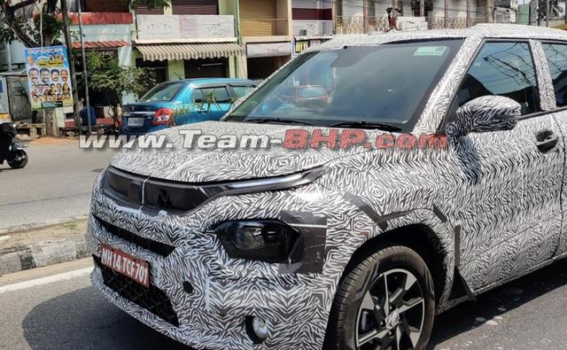 Images of a near-production Tata HBX micro SUV have surfaced online, and this time around we get to see some of its front styling elements and new dual-tone alloy wheels. The model on the photo appears to be the top-spec variant of the upcoming micro SUV, codenamed HBX.
