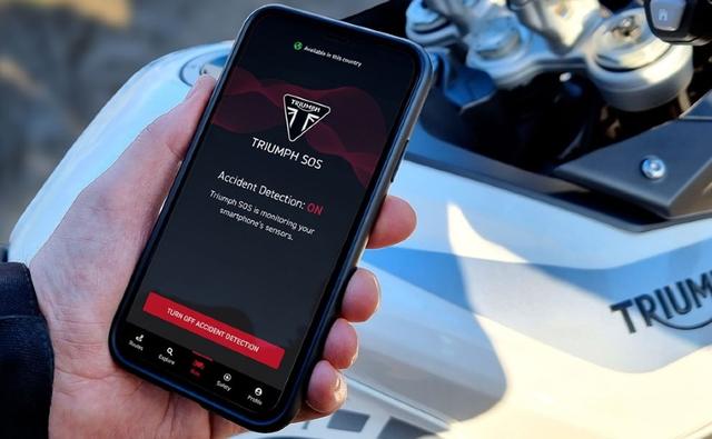 The SOS app is capable of detecting if a rider has had a motorcycle accident, and will contact local emergency services with key information.