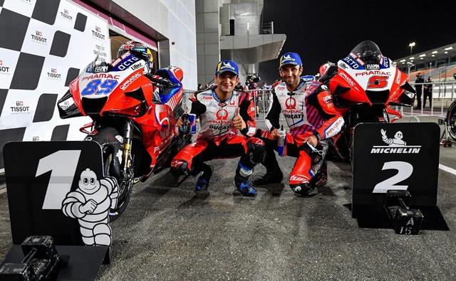 Jorge Martin of Pramac Ducati took a sensational pole position with a time of 1m53.106s, ahead of teammate Johann Zarco with Qatar GP winner Maverick Vinales completing the front row for the Qatar GP.