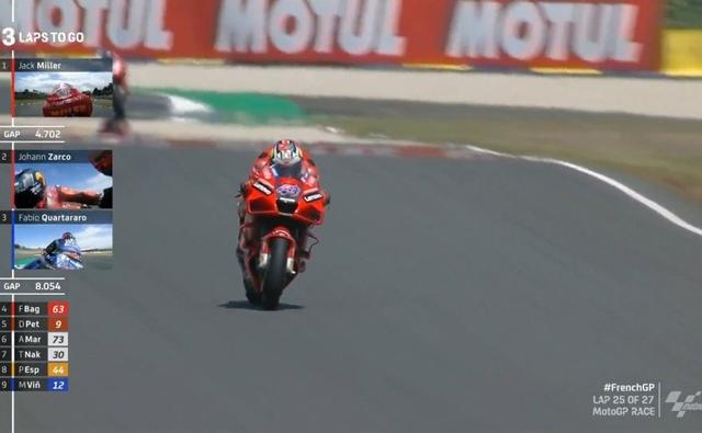 Ducati's Jack Miller was one of the many riders to receive a double-penalty amidst challenging wet conditions made the MotoGP French GP a chaotic battle.