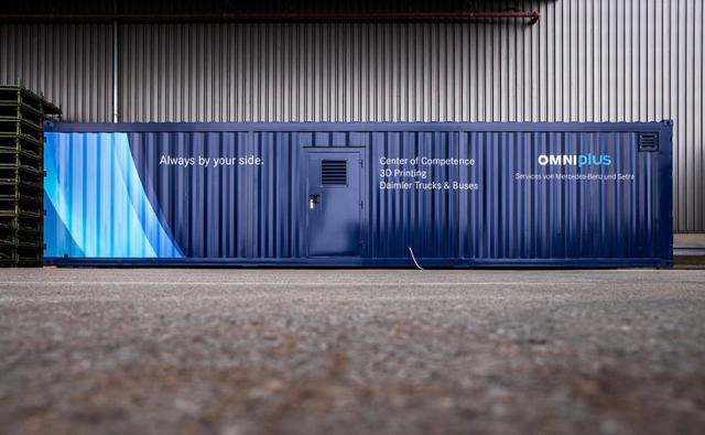 The mobile container is equipped with a top-quality industrial 3D printer which produces 3D printed products to the same quality as other genuine parts.