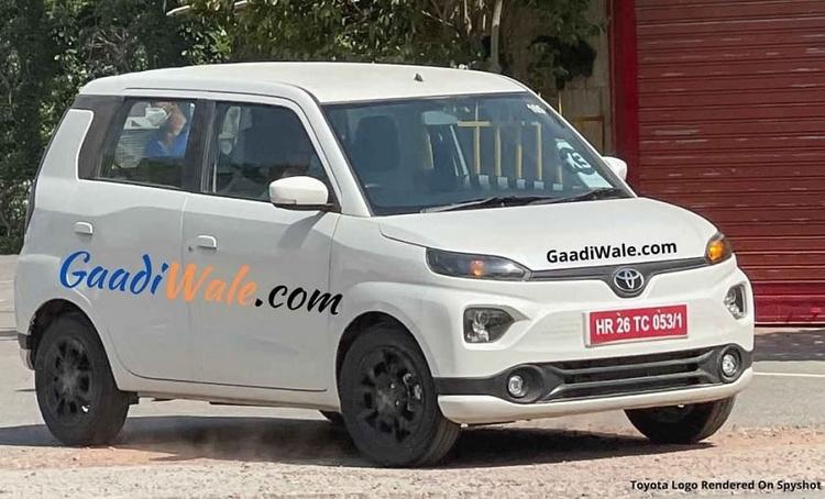 It was just recently that we shared spy photos of a Maruti Suzuki Wagon R-based Toyota hatchback, which was undergoing testing in Gurugram. Now new, more clear images of the car have surfaced online, which hint at the possibility of this one being an electric vehicle.