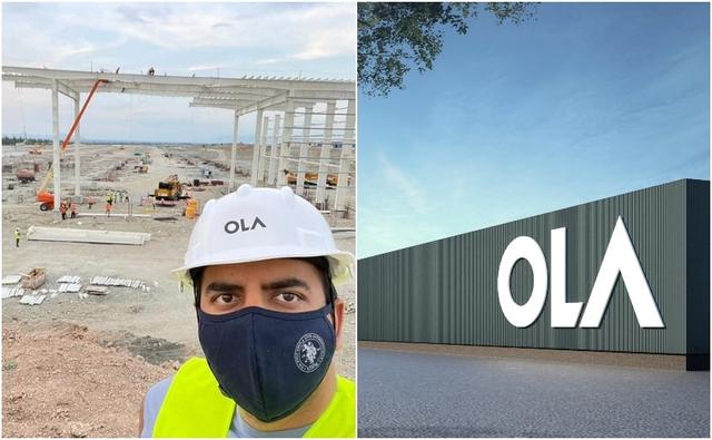 The upcoming Ola Electric future factory is being built at a full pace ahead of the company's rollout plans for later this year. The company will be introducing electric scooters in India and overseas.