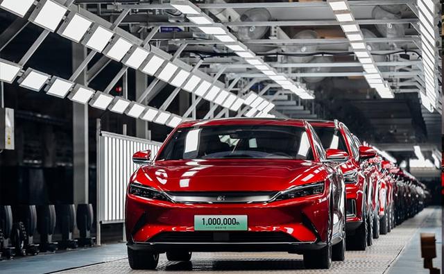 The one-millionth car is the Han EV that rolled off the production line at BYD's headquarters and manufacturing facility in Shenzhen, in China.
