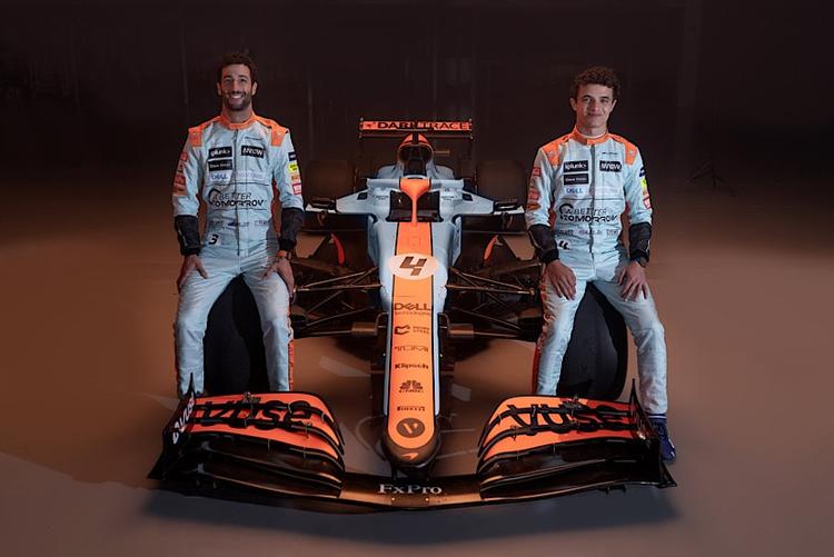 F1: McLaren Unveils Retro Dual Tone Gulf Livery For Monaco GP 