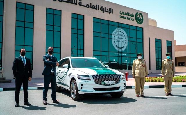 The Genesis GV80 SUV is the latest luxury offering to join the Dubai Police fleet that boasts some of the most exotic cars from Lamborghini, Ferrari, Aston Martin, Bugatti and others.