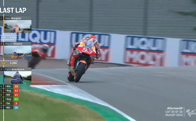 Marc Marquez beat Miguel Oliveira to take his first win since the Valencia GP in 2019, ending a win drought of 581 days for the rider and Team Repsol Honda.