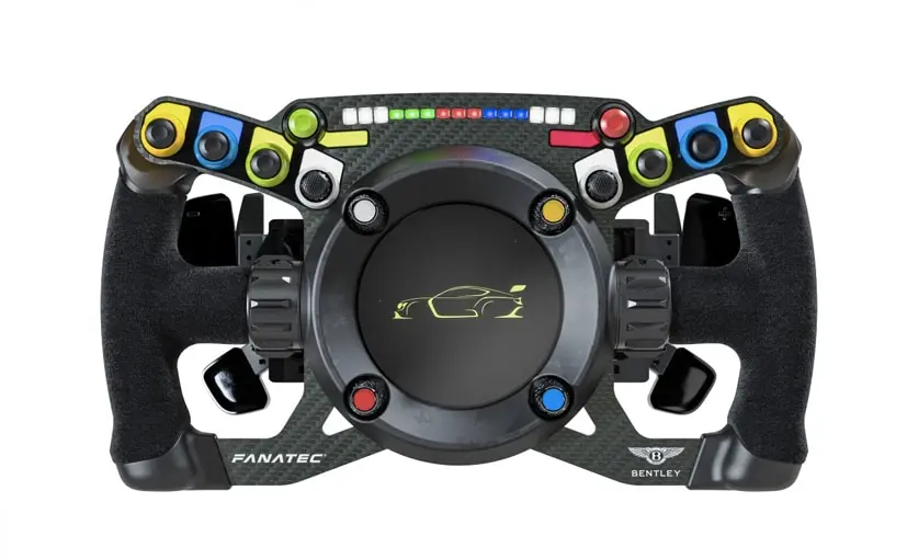 Bentley Fanatec Steering Wheel Designed For Both Real And Virtual Racing