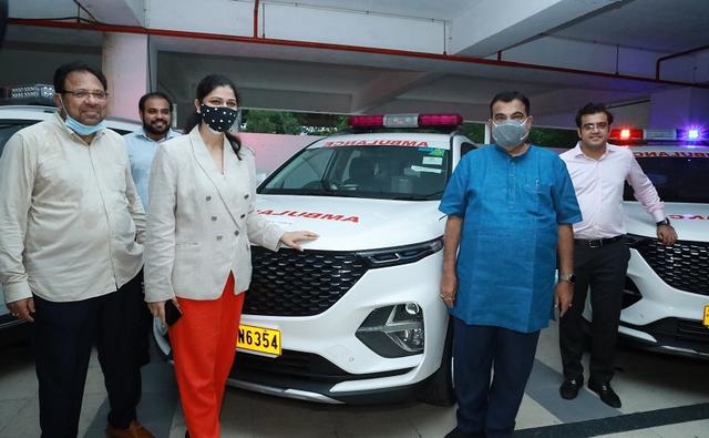 MG Motor India Donates 8 More Hector Ambulances For Nagpur And Vidarbha To Support Healthcare Services