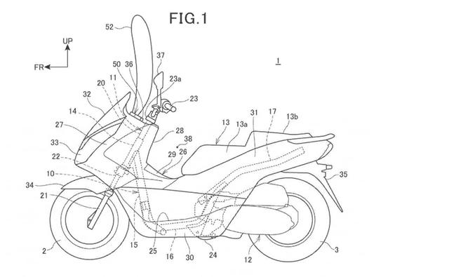 Latest patent filings by Honda reveal curtain-style airbag designs for motorcycles.