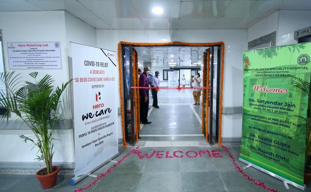 Hero MotoCorp has helped create a 50-bed COVID-19 ward at Janakpuri Super Specialty hospital in Delhi under its CSR initiative.