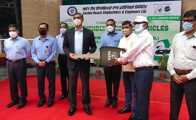 Tata Motors Delivers 14 Xpres-T EVs To Kolkata's Garden Reach Shipbuilders & Engineers