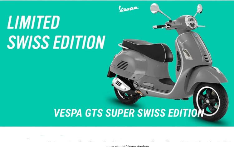Vespa GTS Super Swiss Limited Edition Unveiled