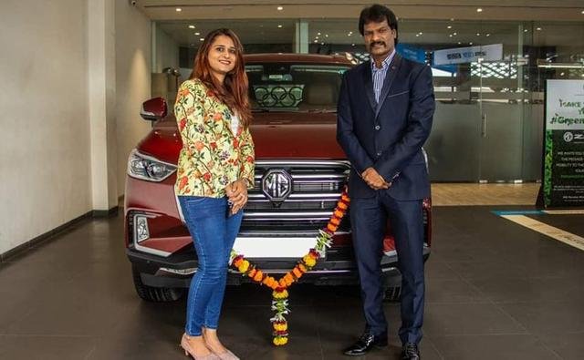 The former Indian Hockey Team player recently took delivery of the MG Gloster SUV in the Agate Red shade earlier this month, right in time for his 53rd birthday.