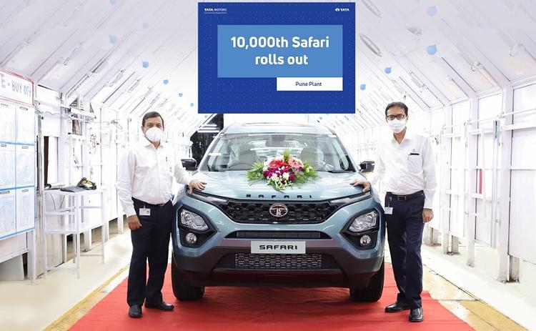 The 10,000th Tata Safari has been rolled out from the Pune plant, four months after manufacturing began despite challenges in the wake of the pandemic.