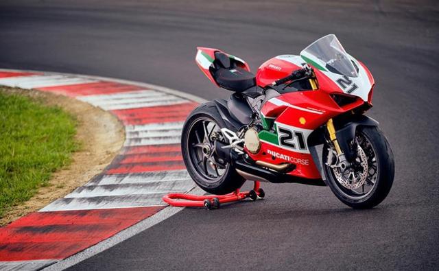 The special edition Panigale V2 features higher-spec kit, less weight, and special livery, adorned with the racing number of the three-time World Champion.