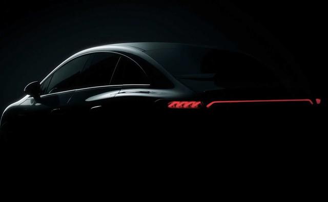 Mercedes-Benz has teased the EQE and though it doesn't deviate much in terms of styling elements, the silhouette is reminiscent of the EQS with the coupe like tapering roofline.