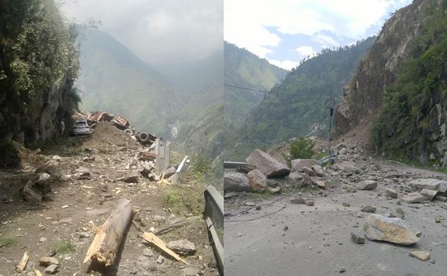 Several vehicles, including a Himachal Road Transport Corporation (HRTC) bus carrying about 40 passengers, came under the rubble after a heavy landslide took place on the Reckong Peo-Shimla highway in the Kinnaur district.