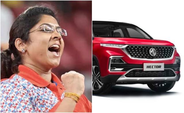 Rajeev Chaba, President and Managing Director - MG Motor India announced the developed on his personal Twitter handle, as a gesture to honour the Indian athlete.