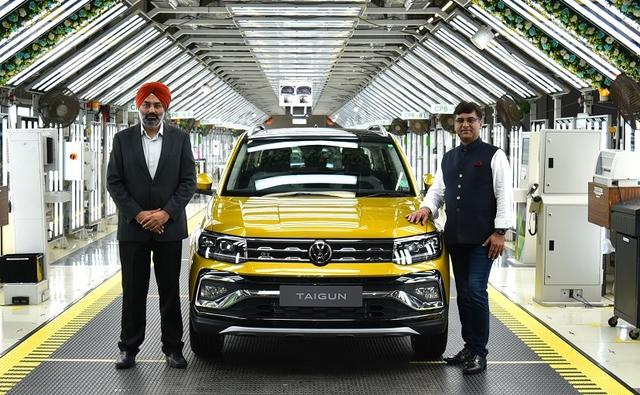 The upcoming Volkswagen Taigun compact SUV has entered series production, and the first model was rolled out today from Skoda Auto Volkswagen India's Chakan plant, in Pune. The SUV will be launched in September 2021.