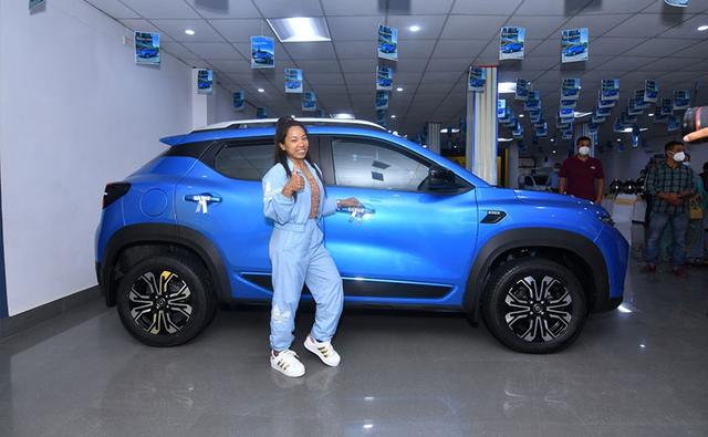 Renault Presents The New Kiger To Olympics 2020 Silver Medalist Mirabai Chanu